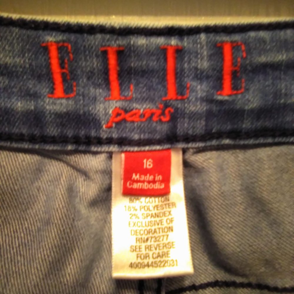 Women's Size 16 Elle brand jeans - acid washed - Picture 5 of 6
